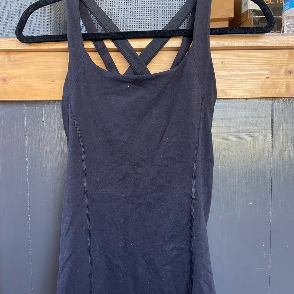 Lululemon Black Strappy Tank Top